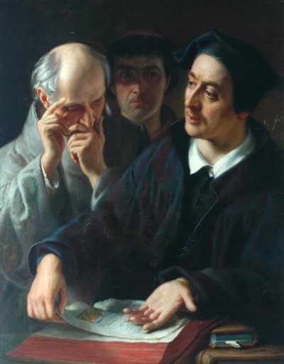 Melancthon, Explicando un Texto, 1863 de Solomon Alexander Hart